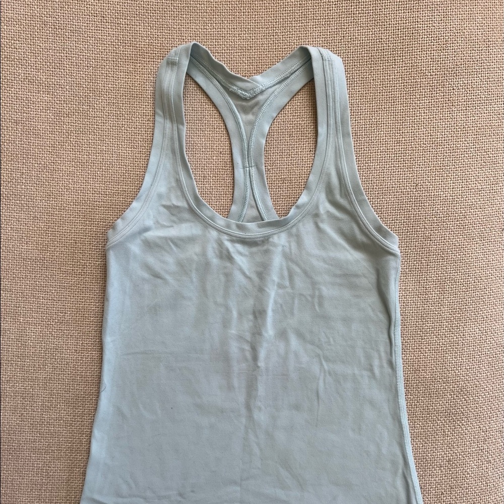Lululemon cool racerback tank blue size 4 - Picture 2 of 6